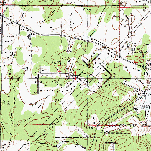 Topographic Map of North Park Estates, LA