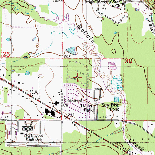 Topographic Map of One North Place, LA