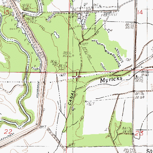 Topographic Map of Shift-Tail Lake (historical), LA