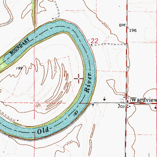 Topographic Map of Boom Bend, LA