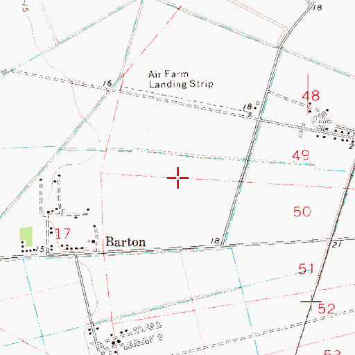 Topographic Map of Air Farm Landing Strip, LA