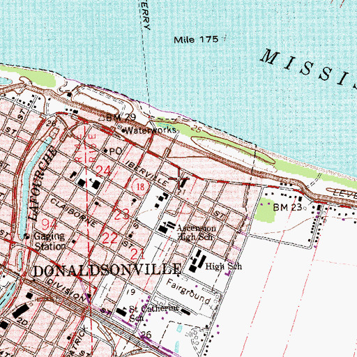 Topographic Map of Church of the Ascension of Our Lord Jesus Christ, LA