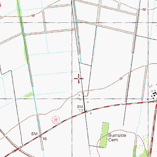 Topographic Map of Donaldson Plantation, LA