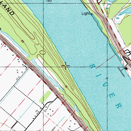 Topographic Map of Elsie Landing, LA