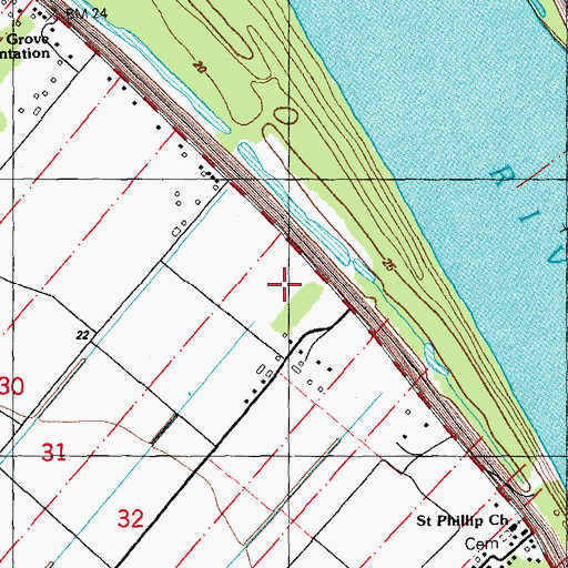 Topographic Map of Elsie School (historical), LA