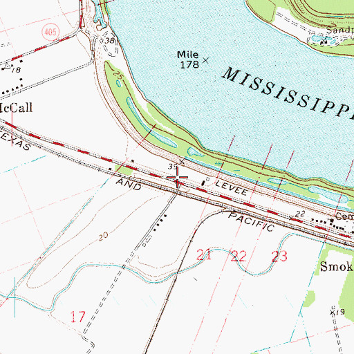 Topographic Map of Geary (historical), LA
