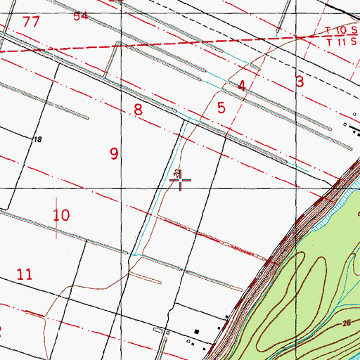 Topographic Map of New Hope Plantation, LA