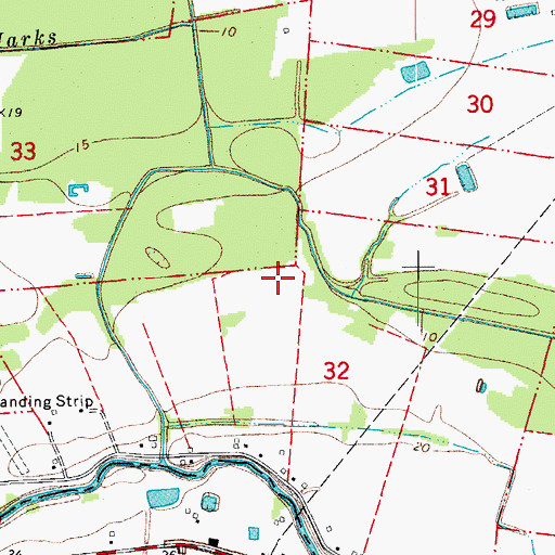 Topographic Map of Arnaudville Oil and Gas Field, LA