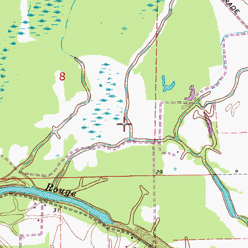 Topographic Map of Elba Oil Field, LA