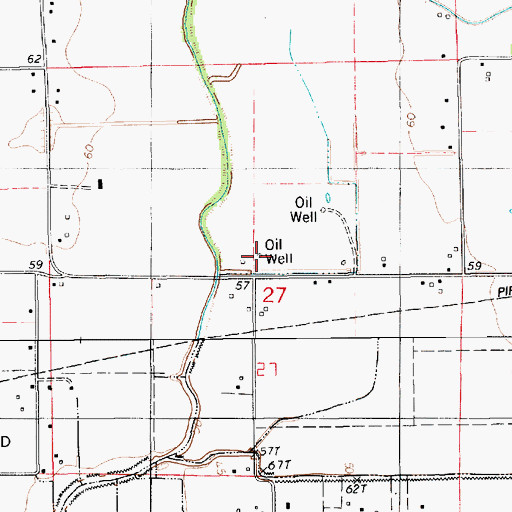 Topographic Map of Lawtell Gas Field, LA