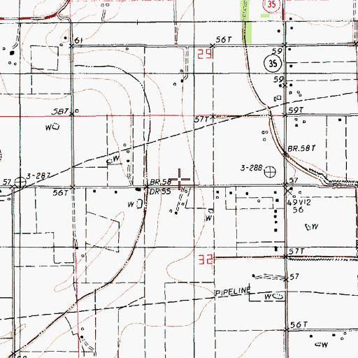 Topographic Map of Plaquemine Ridge, LA