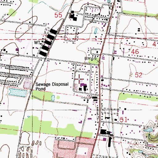 Topographic Map of Saint Landry Accelerated Transition School, LA