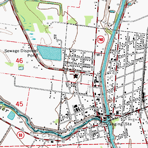 Topographic Map of Saint Luke General Hospital, LA