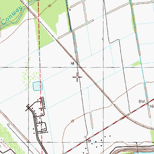 Topographic Map of Riverton Plantation, LA