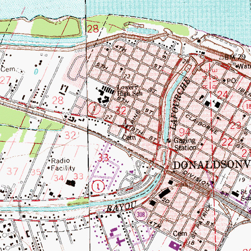 Topographic Map of Saint Francis of Assisi Catholic Church, LA