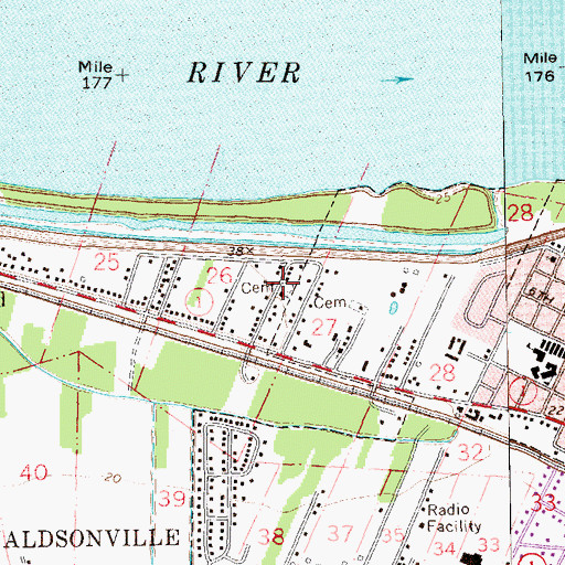Topographic Map of Second Mount Olive Baptist Church, LA