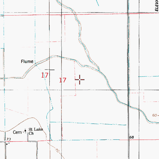 Topographic Map of Prairie Mammou, LA