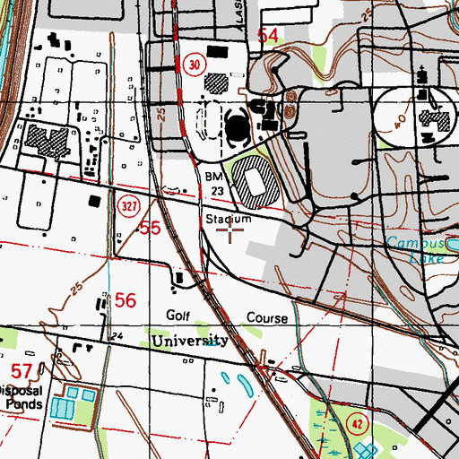 Topographic Map of Gartness Plantation (historical), LA
