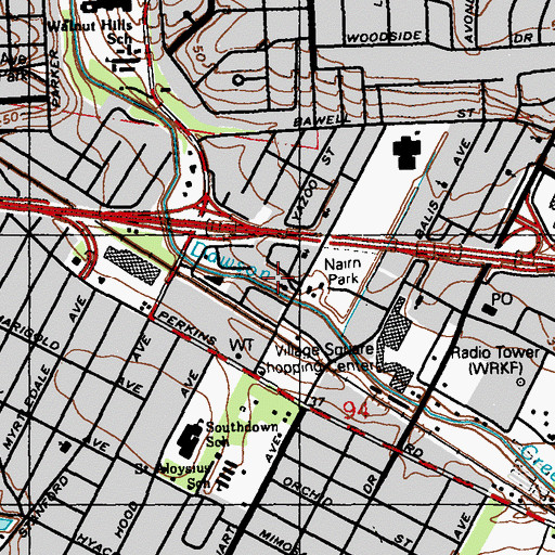 Topographic Map of New Hope Baptist Church, LA