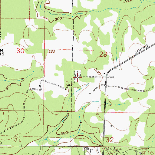 Topographic Map of Cross Road School (historical), LA