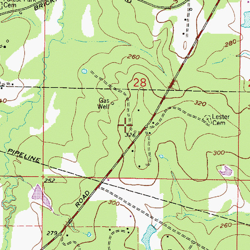Topographic Map of Spring Hill School (historical), LA