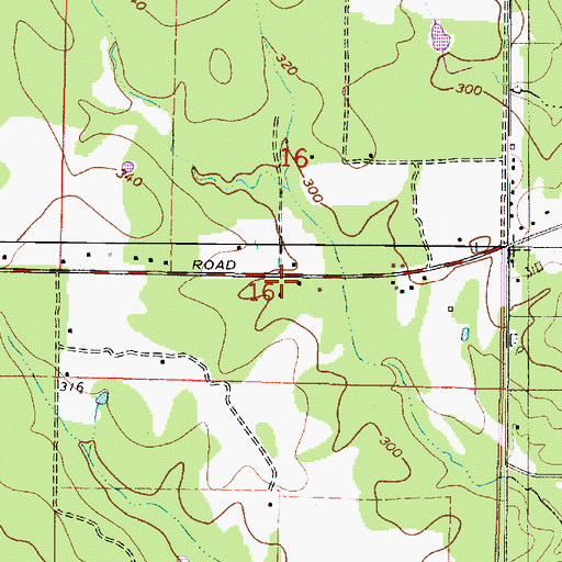 Topographic Map of Waco School (historical), LA