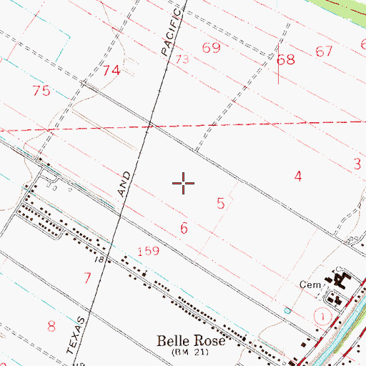 Topographic Map of Burbank (historical), LA