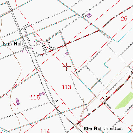 Topographic Map of Ratcliff Oil and Gas Field, LA