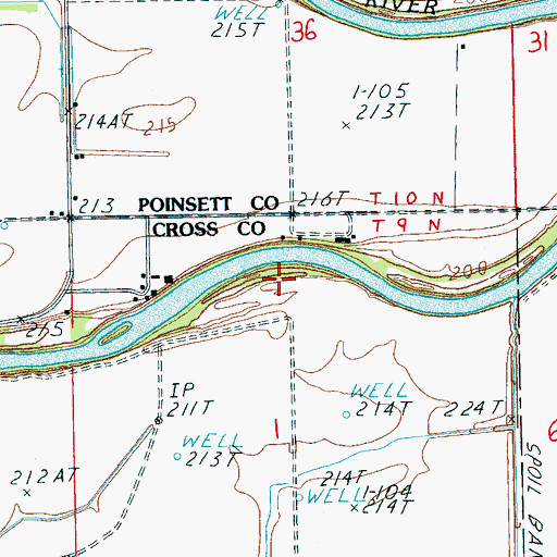 Topographic Map of Sugar Bar, AR