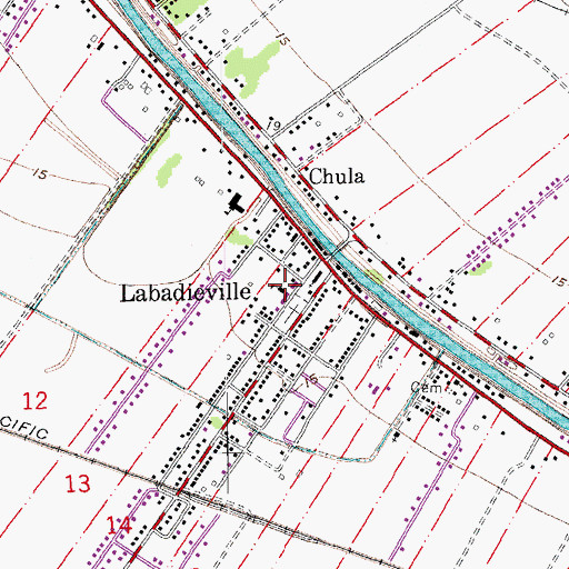 Topographic Map of Saint Philomena Elementary School (historical), LA