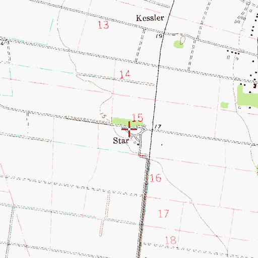 Topographic Map of Star, LA
