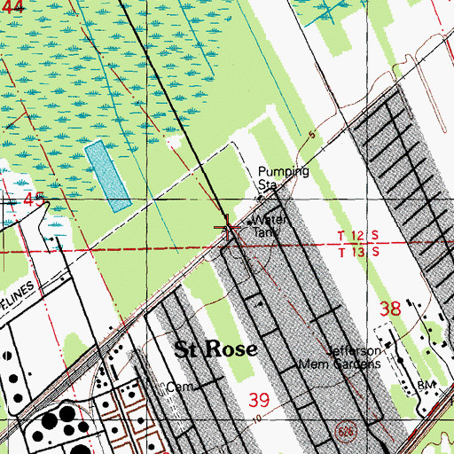 Topographic Map of Loquer (historical), LA