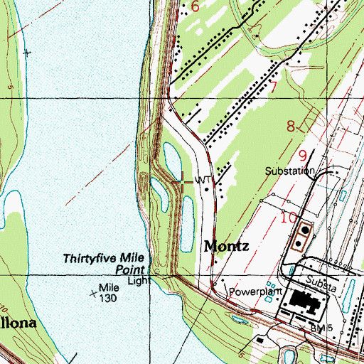 Topographic Map of Saint Isadore Church (historical), LA