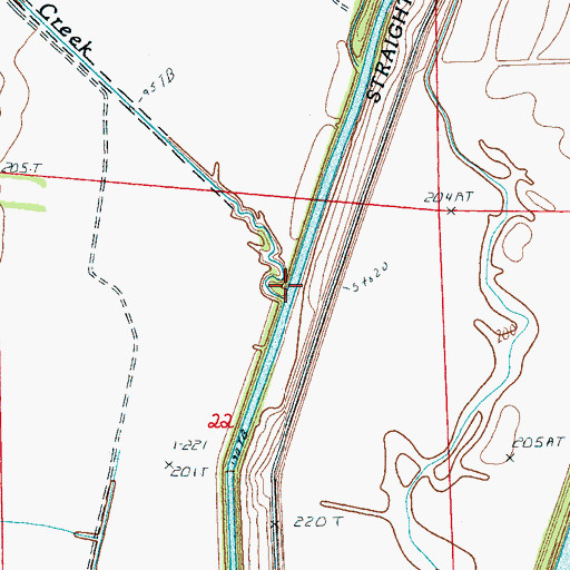 Topographic Map of Sugar Creek, AR