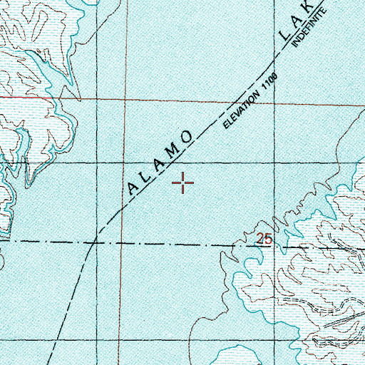 Topographic Map of Alamo Lake, AZ