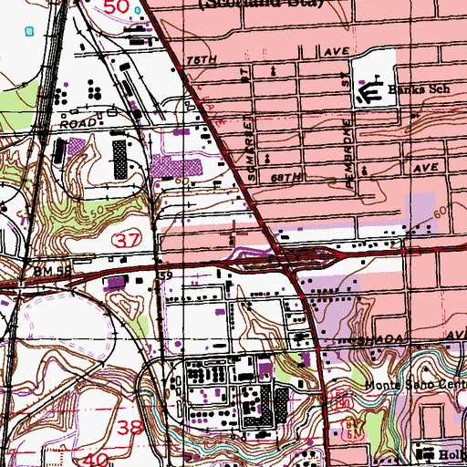 Topographic Map of Community Christian Academy, LA