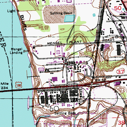 Topographic Map of Favrot Plantation (historical), LA