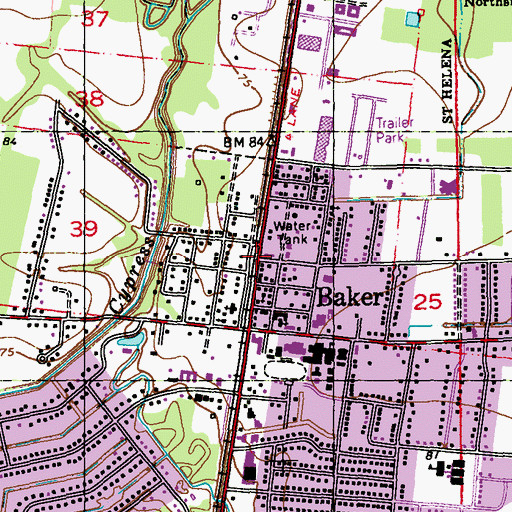 Topographic Map of Heritage Museum, LA