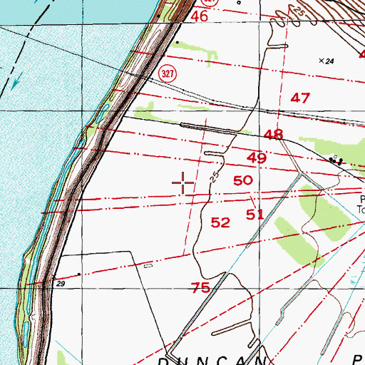 Topographic Map of Laurel Plantation (historical), LA