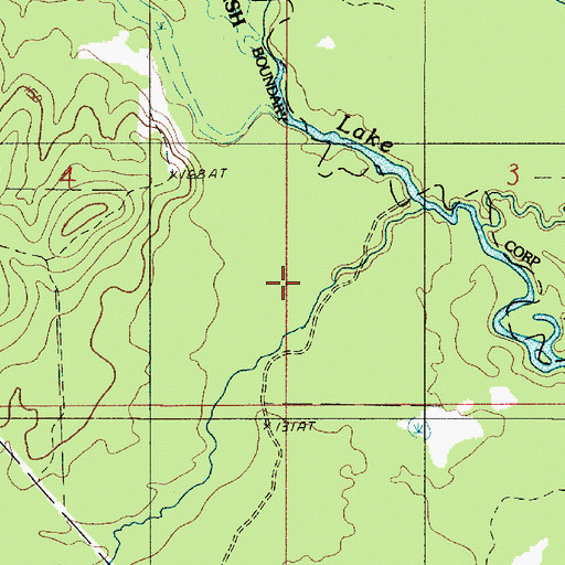 Topographic Map of Stanley Creek, LA