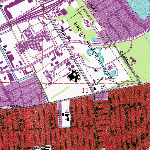 Topographic Map of Abramson Science and Technology Charter School, LA