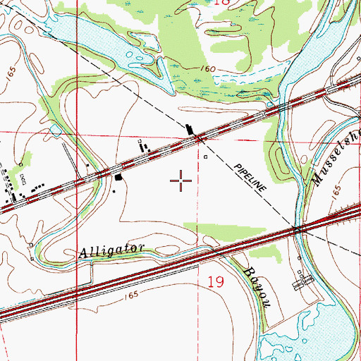 Topographic Map of Bossier Parish Community College, LA
