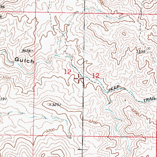 Topographic Map of Hamlin Wash, AZ