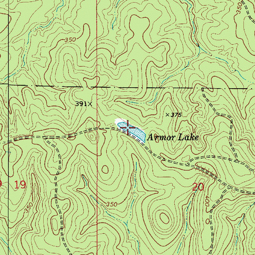 Topographic Map of Armor Lake, LA