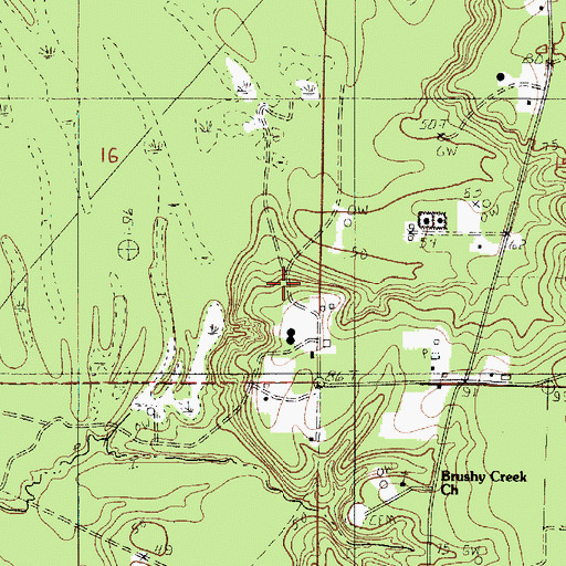 Topographic Map of Bancroft Oil Field, LA