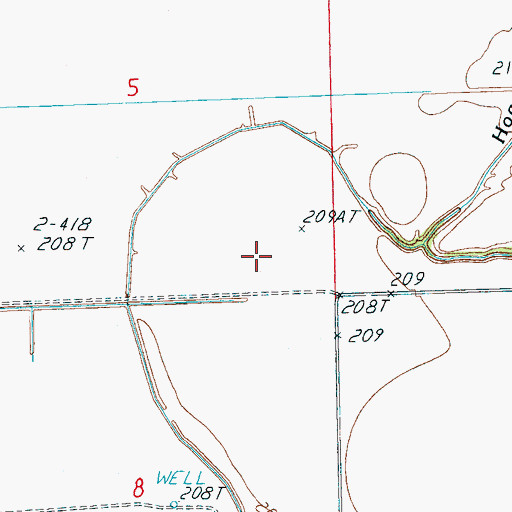 Topographic Map of Sunk Timber Lake, AR