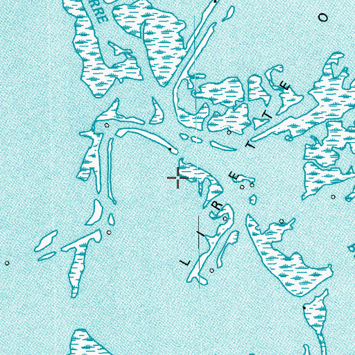 Topographic Map of Bay Baptiste Gas Field, LA