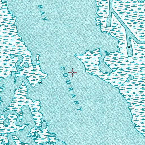 Topographic Map of Bay Courant, LA