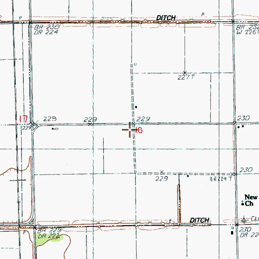 Topographic Map of Sunnyland Church, AR