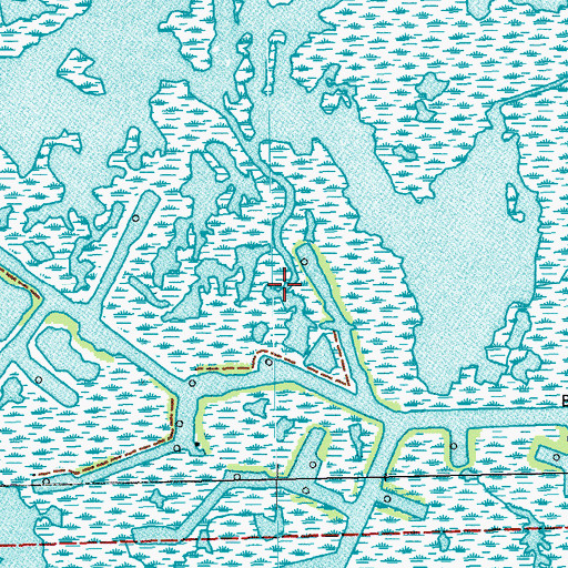 Topographic Map of Bayou Jean Lacroix Oil and Gas Field, LA